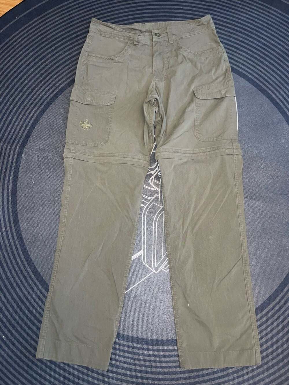 Boy Scouts of America Switchback Pants Size 32 Olive Convertible Cargo Hiking